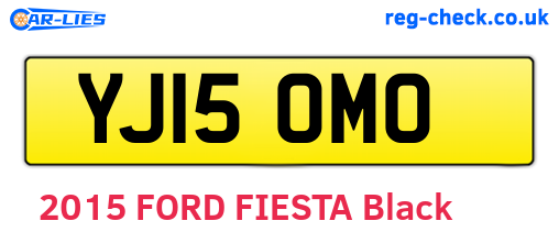 YJ15OMO are the vehicle registration plates.