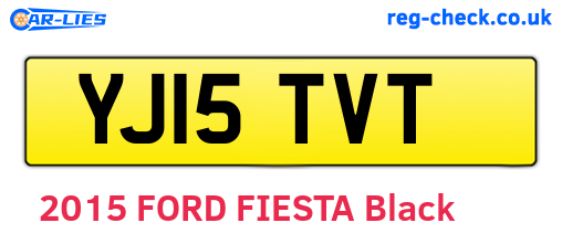 YJ15TVT are the vehicle registration plates.