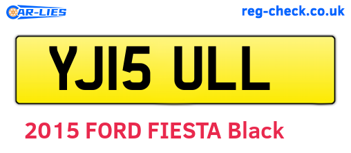 YJ15ULL are the vehicle registration plates.