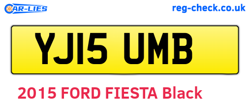 YJ15UMB are the vehicle registration plates.
