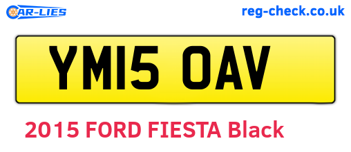YM15OAV are the vehicle registration plates.