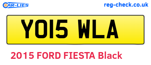 YO15WLA are the vehicle registration plates.