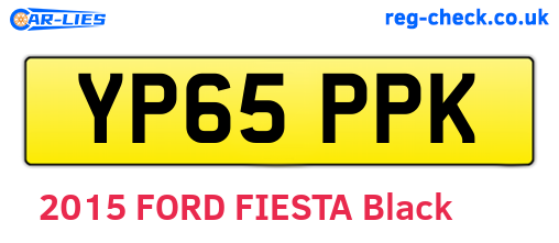 YP65PPK are the vehicle registration plates.