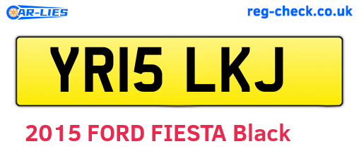 YR15LKJ are the vehicle registration plates.