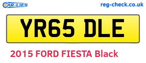 YR65DLE are the vehicle registration plates.