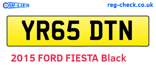 YR65DTN are the vehicle registration plates.