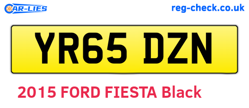 YR65DZN are the vehicle registration plates.