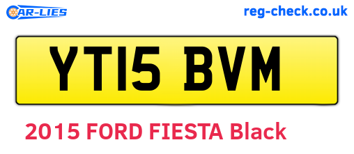 YT15BVM are the vehicle registration plates.