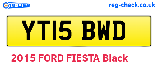 YT15BWD are the vehicle registration plates.