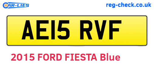 AE15RVF are the vehicle registration plates.