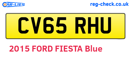 CV65RHU are the vehicle registration plates.