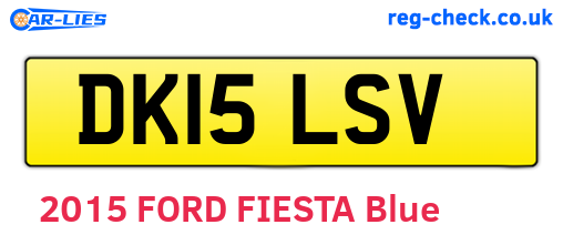DK15LSV are the vehicle registration plates.