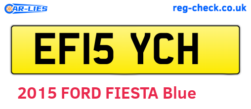 EF15YCH are the vehicle registration plates.