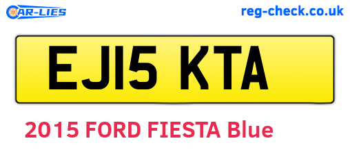 EJ15KTA are the vehicle registration plates.