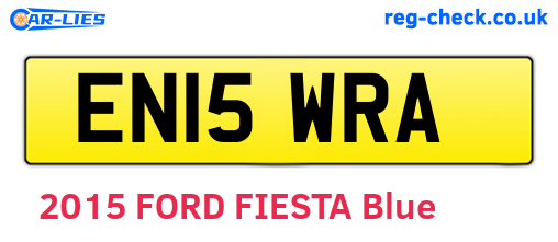 EN15WRA are the vehicle registration plates.