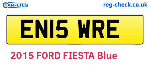 EN15WRE are the vehicle registration plates.