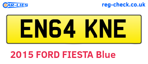 EN64KNE are the vehicle registration plates.
