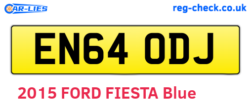 EN64ODJ are the vehicle registration plates.
