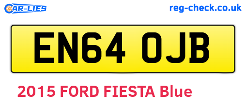 EN64OJB are the vehicle registration plates.