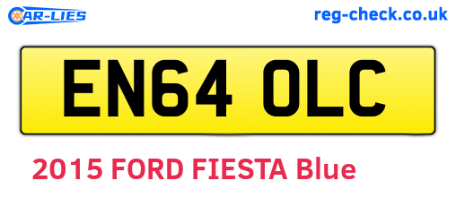 EN64OLC are the vehicle registration plates.
