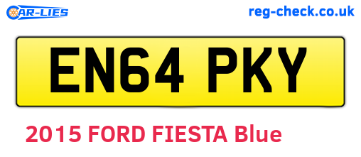 EN64PKY are the vehicle registration plates.