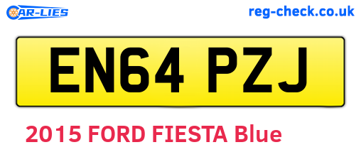 EN64PZJ are the vehicle registration plates.