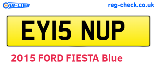 EY15NUP are the vehicle registration plates.