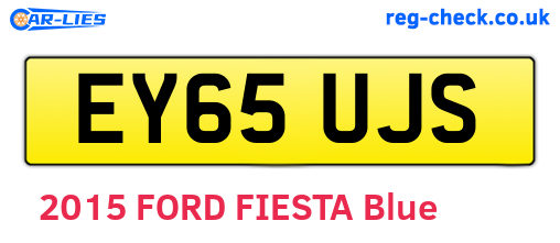 EY65UJS are the vehicle registration plates.