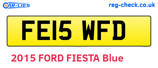 FE15WFD are the vehicle registration plates.