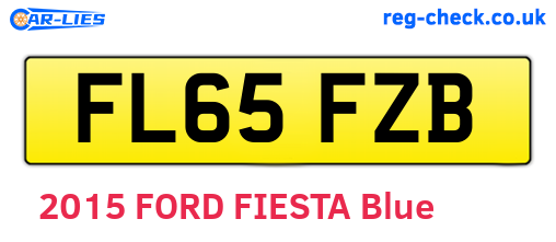 FL65FZB are the vehicle registration plates.
