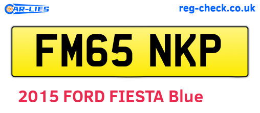 FM65NKP are the vehicle registration plates.