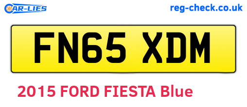 FN65XDM are the vehicle registration plates.