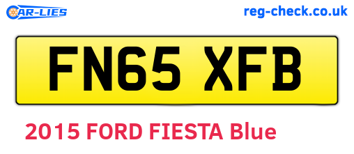 FN65XFB are the vehicle registration plates.
