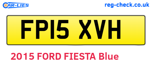 FP15XVH are the vehicle registration plates.