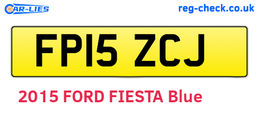 FP15ZCJ are the vehicle registration plates.