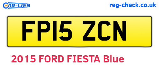 FP15ZCN are the vehicle registration plates.