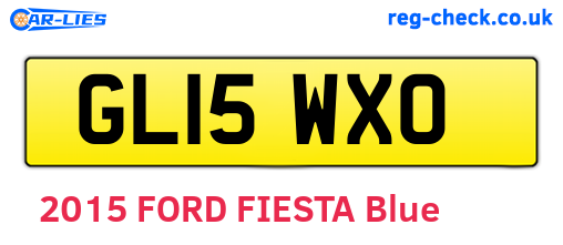 GL15WXO are the vehicle registration plates.