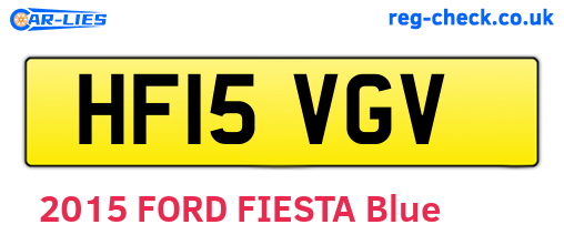 HF15VGV are the vehicle registration plates.