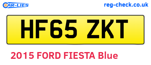 HF65ZKT are the vehicle registration plates.