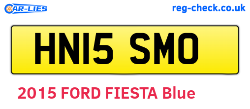 HN15SMO are the vehicle registration plates.
