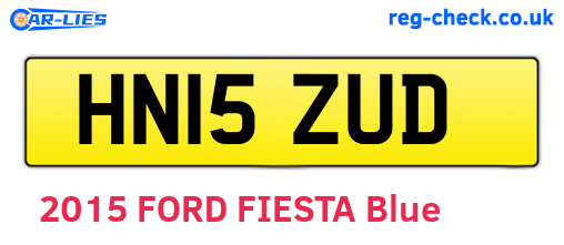 HN15ZUD are the vehicle registration plates.