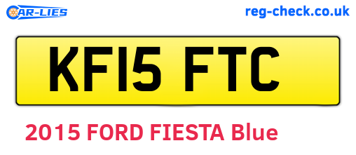 KF15FTC are the vehicle registration plates.