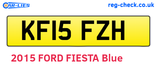 KF15FZH are the vehicle registration plates.