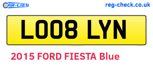 LO08LYN are the vehicle registration plates.