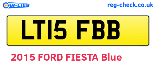 LT15FBB are the vehicle registration plates.
