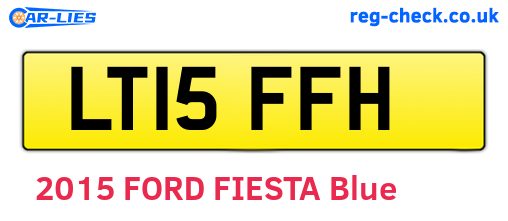 LT15FFH are the vehicle registration plates.