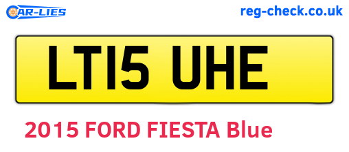 LT15UHE are the vehicle registration plates.