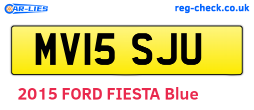 MV15SJU are the vehicle registration plates.