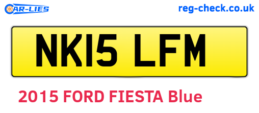 NK15LFM are the vehicle registration plates.