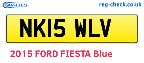 NK15WLV are the vehicle registration plates.